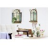 Painted Window and Chair Wall Art Stickers 